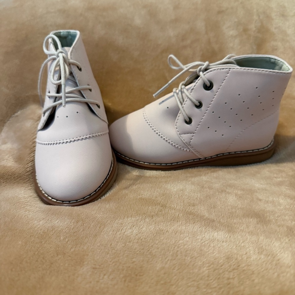Rylee + Cru Dusty Rose Oxford Boots Size 10